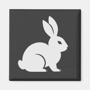 Konijn Vector Art Animal Modern Urban City Graphic Magneet