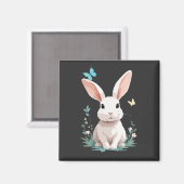 Konijn Vector Schilderen Schattig Leuk Dier Spelen Magneet (Voorkant / Achterkant)
