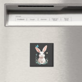 Konijn Vector Schilderen Schattig Leuk Dier Spelen Magneet (Insitu (Vaatwasser))