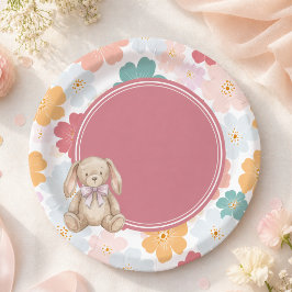 Konijn Verjaardag Cute Konijn Feestje Papieren Bordje