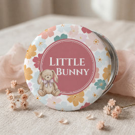 Konijn Verjaardag Knop Cute Konijn Feestje Ronde Button 5,7 Cm
