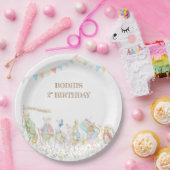 Konijn Verjaardag Parade Papieren Bordje (Feest)
