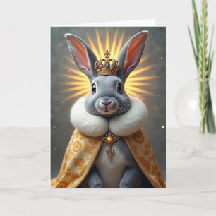 Konijn Verjaardagskaart Koninklijke Bunny Kaart