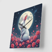 konijn vierkante klok (Hoek)