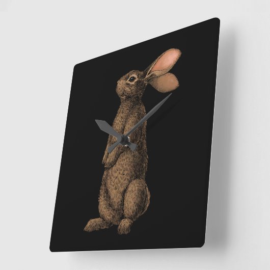 konijn vierkante klok (Hoek)