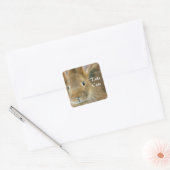 Konijn Vierkante Sticker (Envelop)