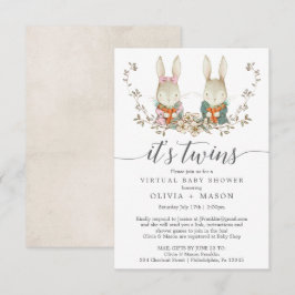  konijn - Virtuele Baby shower Kaart