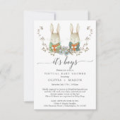  konijn - Virtuele Baby shower Kaart (Voorkant)