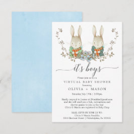  konijn - Virtuele Baby shower Kaart