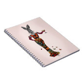 Konijn Vlinder Jurk 2 Notitieboek (Rechterzijde)
