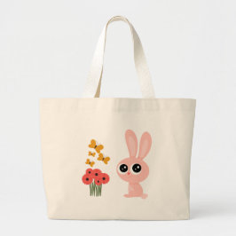 Konijn Vlinder Mooie Boodschappentassen Grote Tote Bag