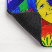 konijn vloog over de maan, muismat (Hoek)