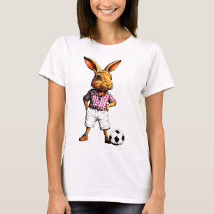 Konijn Voetbal / Haas Voetbalspeler T-shirt