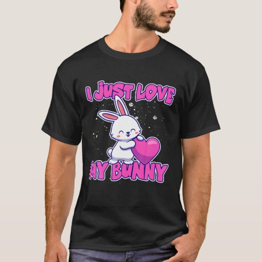 Konijn waar ik gewoon van hou t-shirt (Voorkant)