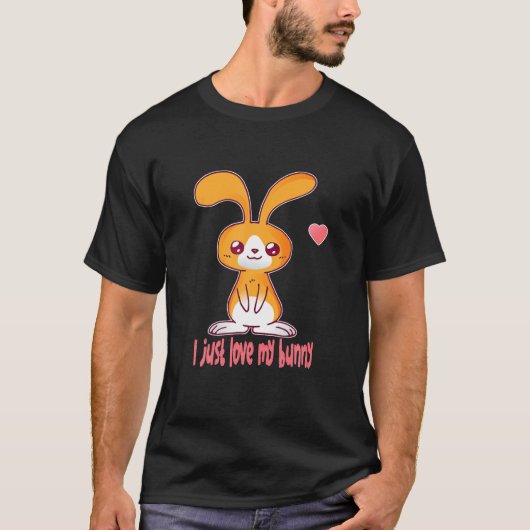 Konijn waar ik gewoon van hou t-shirt (Voorkant)