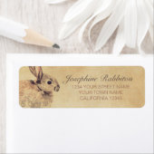 Konijn Waterverf Schets Etiket (Insitu)