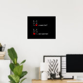 konijn wil je dit? / Aanpasbare ASCII-tekstkunst Poster (Thuiskantoor)