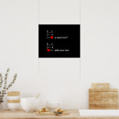 konijn wil je dit? / Aanpasbare ASCII-tekstkunst Poster (Keuken)