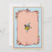 Konijn Wonderland Verloving Paar Uitnodigen Kaart (Achterkant)