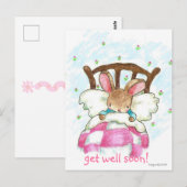 Konijn Wordt Beter Ansichtkaart Briefkaart (Voorkant / Achterkant)