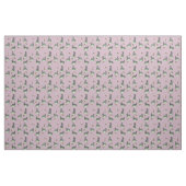Konijn Wortel Razernij Stof (Stof Roze) (Fat Quarter)