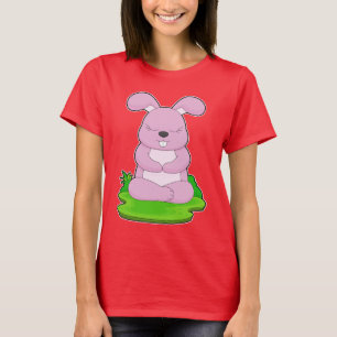 Konijn Yoga Fitness Gymnastiek T-shirt