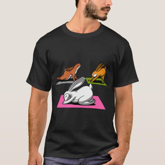 Konijn Yoga T-shirt (Voorkant)