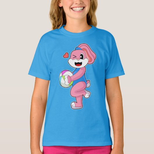 Konijn Zomer Waterpolo T-shirt (Voorkant)