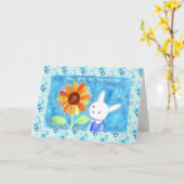 Konijn Zonnebloem Jij bent mijn Zonneschijn Liefde Kaart (Gele Bloem)