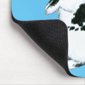 Konijn: Zwart-wit Muismat (Hoek)