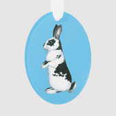 Konijn: Zwart-wit Ornament (voorkant)