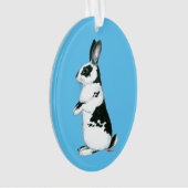 Konijn: Zwart-wit Ornament (voorkant)