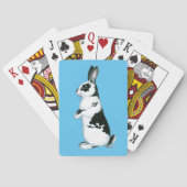 Konijn: Zwart-wit Speelkaarten (Achterkant)