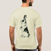 Konijn: Zwart-wit T-shirt (Achterkant)