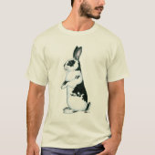 Konijn: Zwart-wit T-shirt (Voorkant)