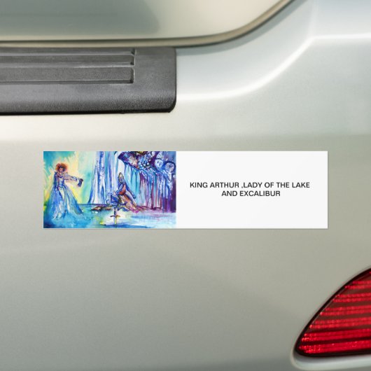 KONIJNARTHUR, MERK EN EXCALIBUR BUMPERSTICKER (Op auto)