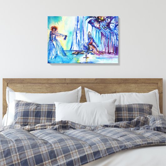 KONIJNARTHUR, MERK EN EXCALIBUR CANVAS AFDRUK (Insitu (Slaapkamer))