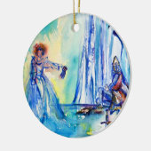 KONIJNARTHUR, MERK EN EXCALIBUR KERAMISCH ORNAMENT (Links)