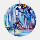 KONIJNARTHUR, MERK EN EXCALIBUR KERAMISCH ORNAMENT (Achterkant)