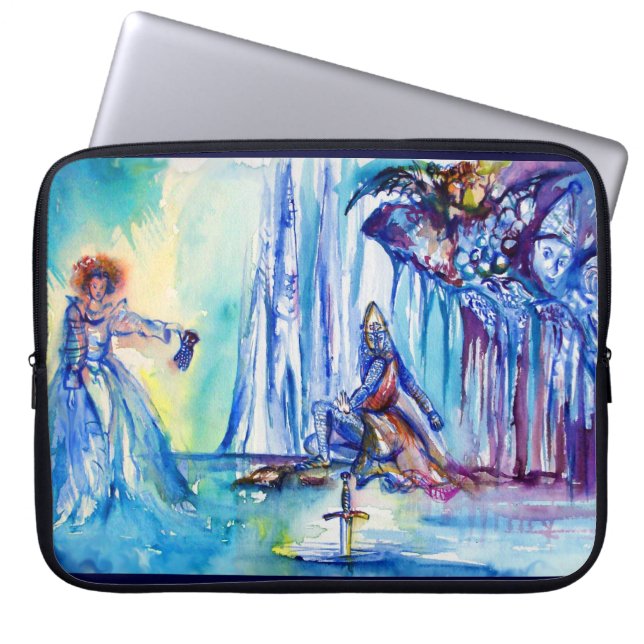 KONIJNARTHUR, MERK EN EXCALIBUR LAPTOP SLEEVE (Voorkant)