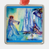 KONIJNARTHUR, MERK EN EXCALIBUR METALEN ORNAMENT (Voorkant)