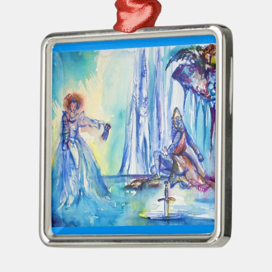 KONIJNARTHUR, MERK EN EXCALIBUR METALEN ORNAMENT (Links)