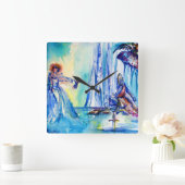 KONIJNARTHUR, MERK EN EXCALIBUR VIERKANTE KLOK (Huis)