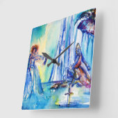 KONIJNARTHUR, MERK EN EXCALIBUR VIERKANTE KLOK (Hoek)