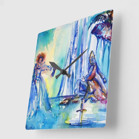 KONIJNARTHUR, MERK EN EXCALIBUR VIERKANTE KLOK (Hoek)