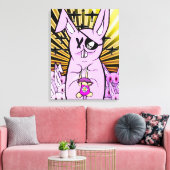 Konijnen 2012 canvas afdruk (Insitu (Woonkamer))