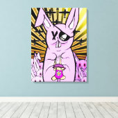 Konijnen 2012 canvas afdruk (Insitu (Houten vloer))