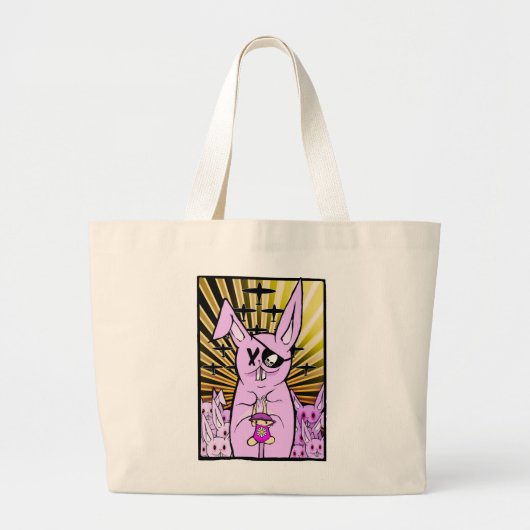 Konijnen 2012 grote tote bag (Voorkant)