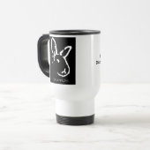 Konijnen afwijzen 2 reisbureau reisbeker (Voorkant links)