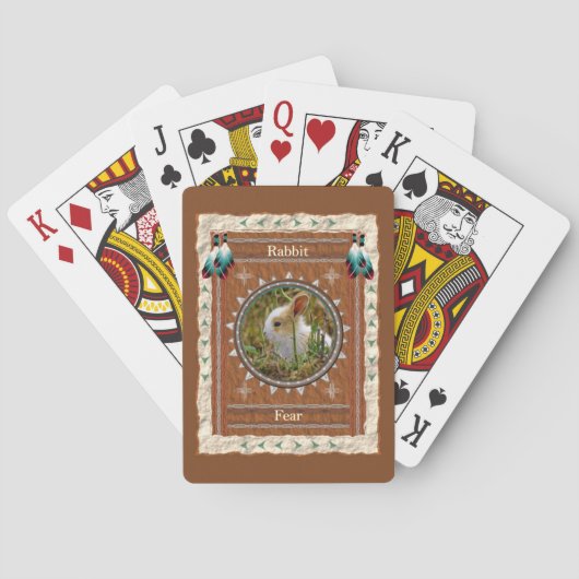 Konijnen Angst Energie Pokerkaarten (Achterkant)